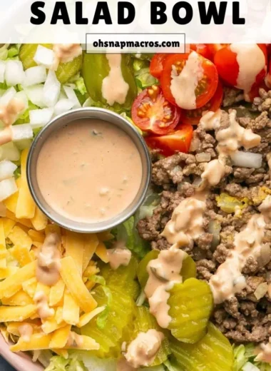 Delicious Big Mac Bowls showcasing layers of flavors from the classic Big Mac.
