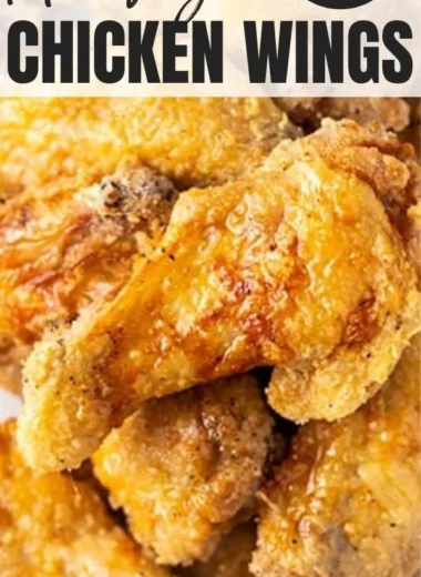 Crispy air fryer chicken wings served with dipping sauce