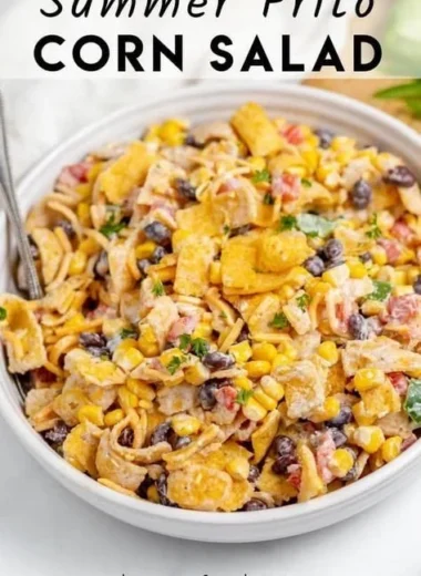 Delicious Frito Corn Salad recipe with vibrant ingredients and textures