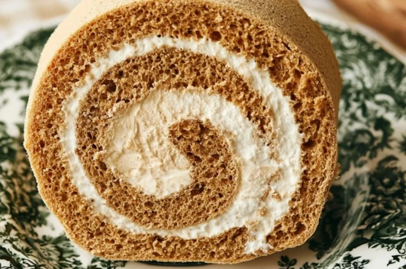 Cozy coffee swiss roll dessert with rich coffee flavor and soft texture