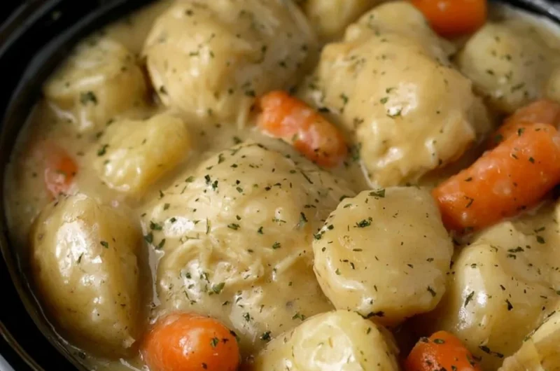 Crock Pot creamy ranch chicken dish served with vegetables