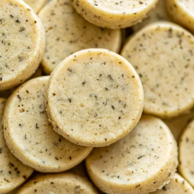 Delicious Earl Grey Shortbread cookies with aromatic tea flavors.