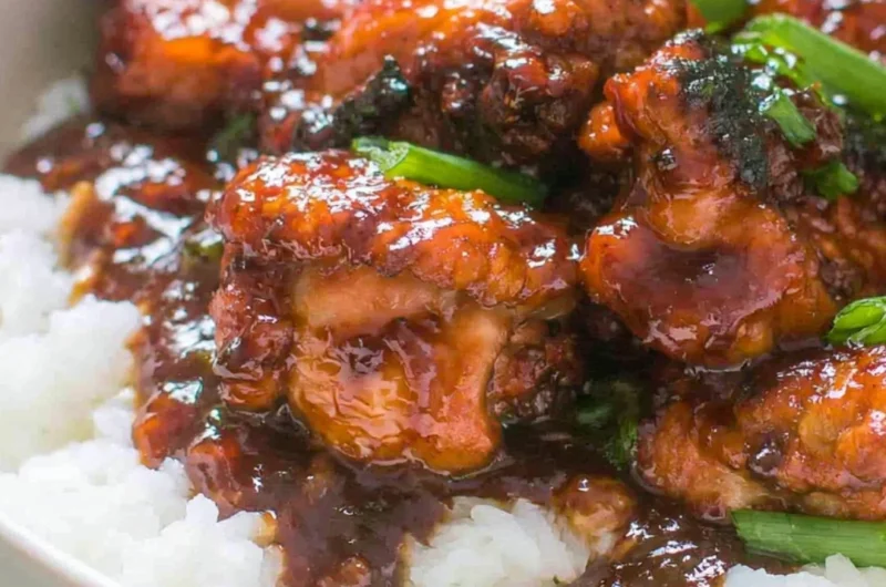 Quick and easy 20 minutes Mongolian Chicken recipe with vibrant vegetables