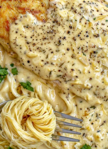 Cozy Crock Pot Angel Chicken dish served in a bowl with herbs