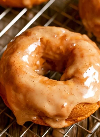 Cozy vegan pumpkin donuts dusted with cinnamon sugar on a plate